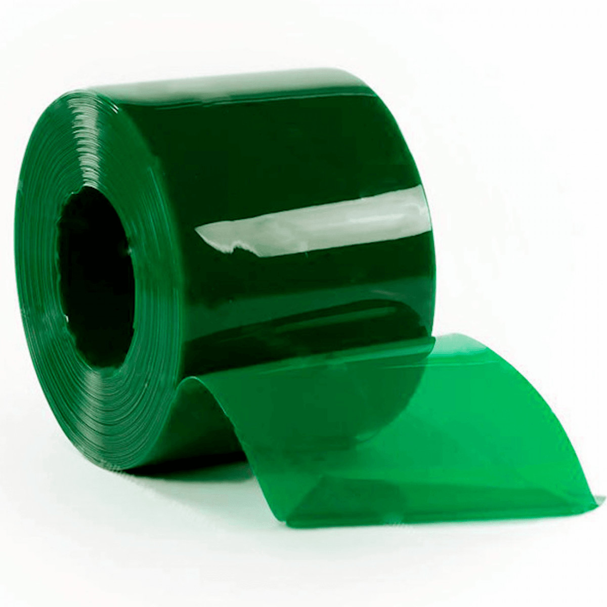 Зеленая пленка для завес ПВХ полупрозрачная
